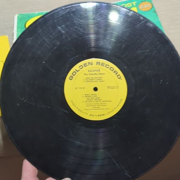 Casper A Trip Through Ghostland In Story And Songs record, VHS, book bundle - Picture 10 of 10